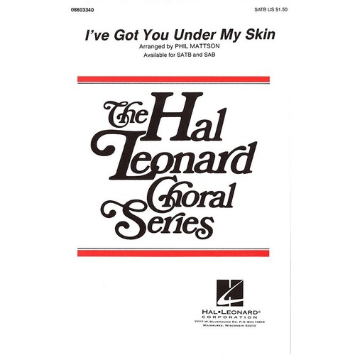 Ive Got You Under My Skin SATB