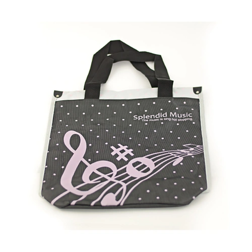 Music Carry Bag - Tall Pink Clef/Stav