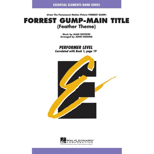 Forrest Gump Main Title Essential Elements Prf Concert Band0.5 (Music Score/Parts)