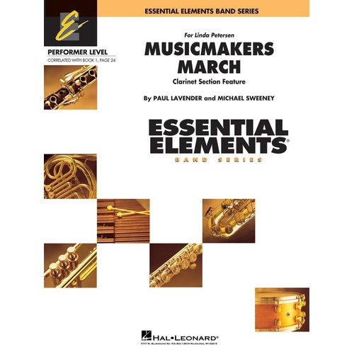 Musicmakers March (Clar Feature) (Pod) Eeperf Concert Band 1 (Music Score/Parts/CD)