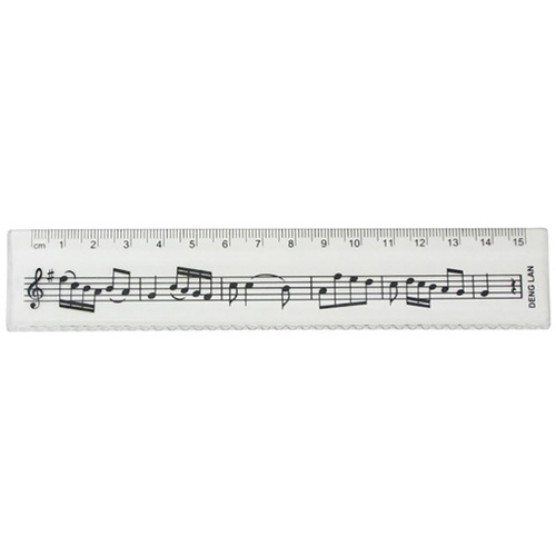15cm Ruler with Musical Notes Design