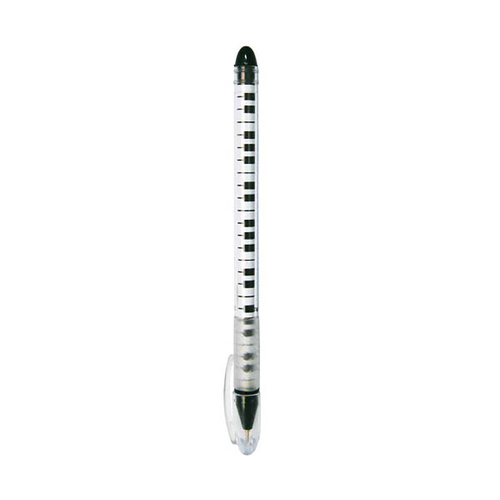 Ball Pen with Lid - Black and White Piano Keys
