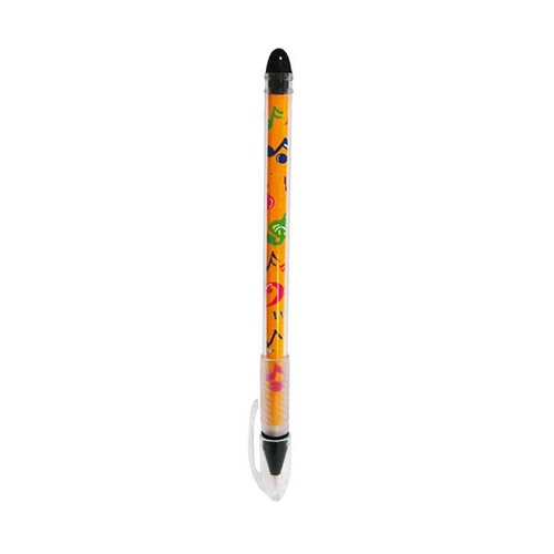 Yellow Music Notes Ball Pen with Lid