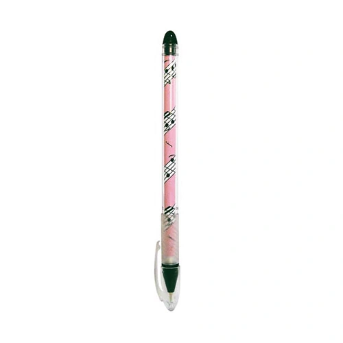 Ball Pen with Lid - Pink Music Score