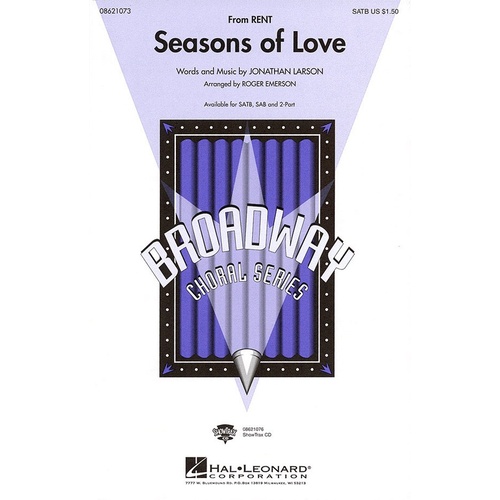 Seasons Of Love From Rent SATB (Octavo)