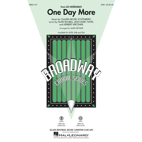 One Day More Choral Score by Mark Brymer, Hal Leonard, 12 Pages