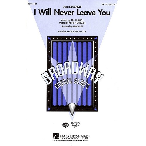I Will Never Leave You SSA (Octavo)