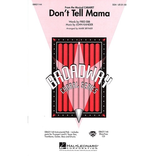 Dont Tell Mama SSA (Octavo)