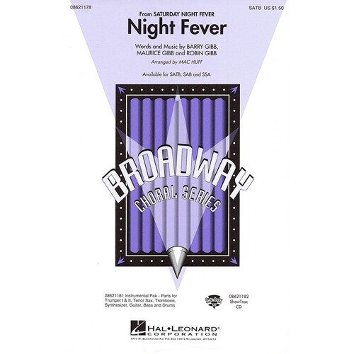 Night Fever From Saturday Night Fever SAB (Octavo)