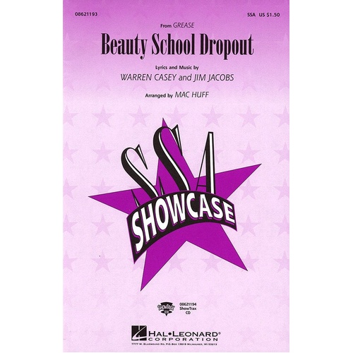 Beauty School Dropout Grease ShowTrax CD (CD Only)