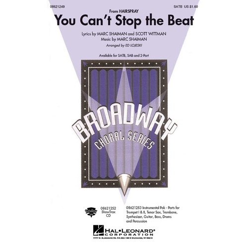 You Cant Stop The Beat ShowTrax CD (CD Only)