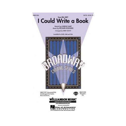 I Could Write a Book SATB Choral Score by Kirby Shaw, Hal Leonard, 12 Pages, Performance Time: 2:30