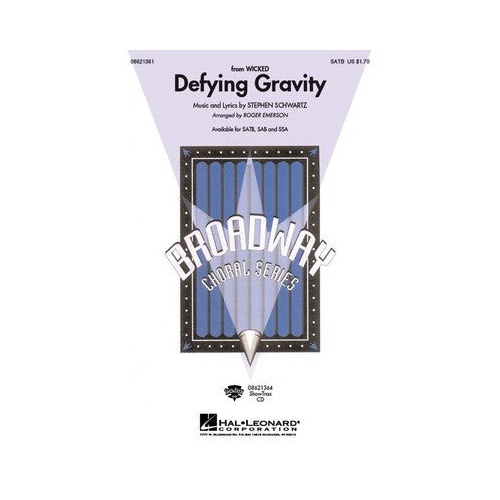 Defying Gravity (From Wicked) SATB/Piano Sheet Music