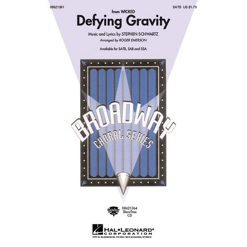 Defying Gravity (From Wicked) ShowTrax CD
