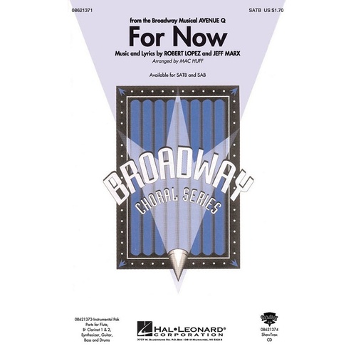 For Now SATB (Octavo)