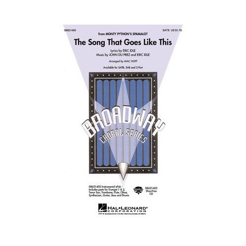 The Song That Goes Like This SATB Choral Score by Mac Huff, Hal Leonard, 12 Pages, Performance Time: Approx. 2:55
