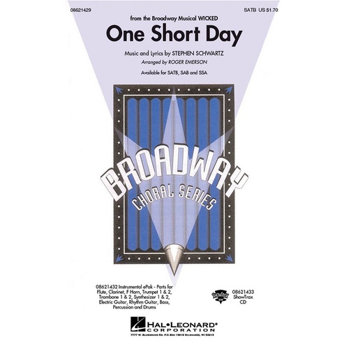 One Short Day ShowTrax CD (CD Only)