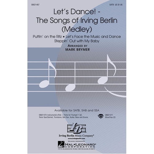 Lets Dance Songs Of Irving Berlin SSA (Octavo)