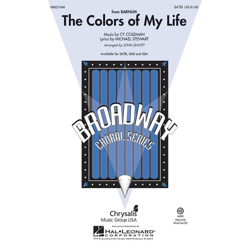 Colors Of My Life SATB (Octavo)