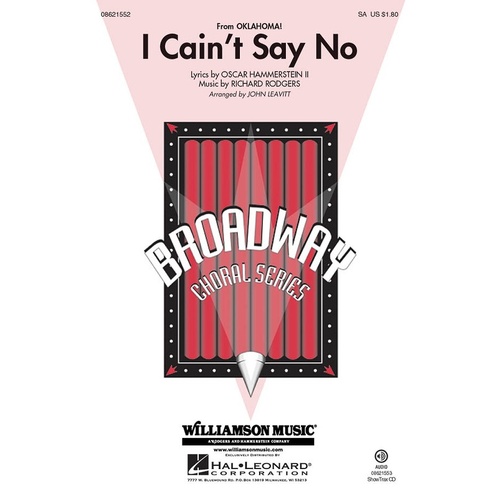 I Caint Say No (From Oklahoma!) SA (Octavo)