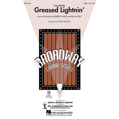 Greased Lightnin From Grease ShowTrax CD (CD Only)