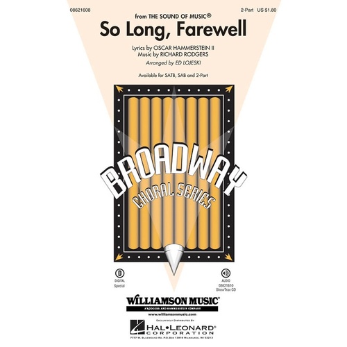 So Long Farewell 2Pt (Octavo)