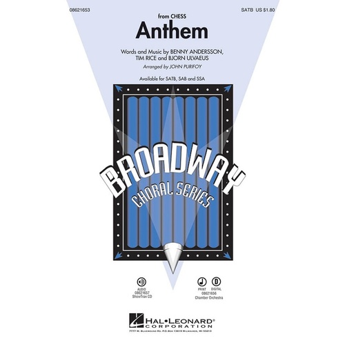 Anthem From Chess ShowTrax CD (CD Only)