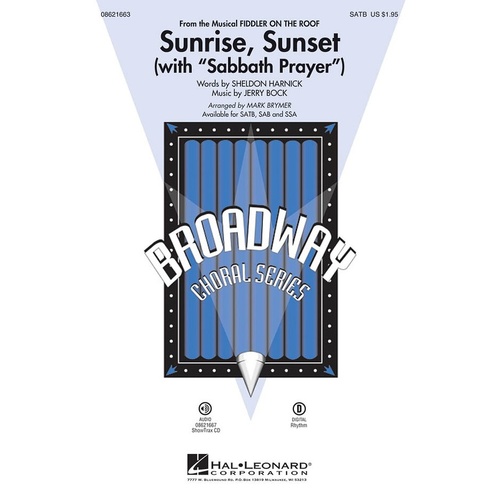 Sunrise Sunset (With Sabbath Prayer) SATB (Octavo)