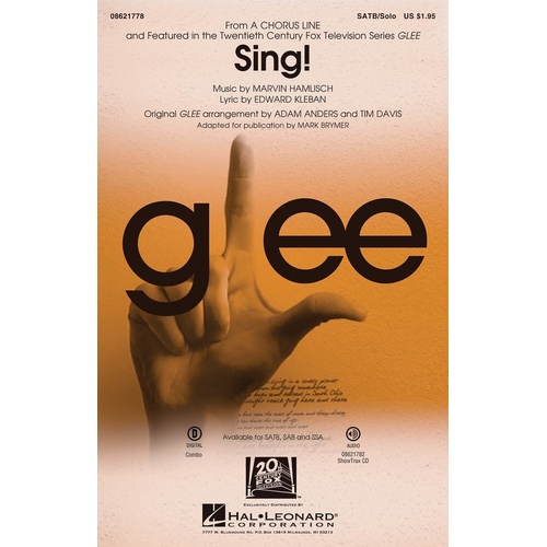 Sing From Glee ShowTrax CD (CD Only)