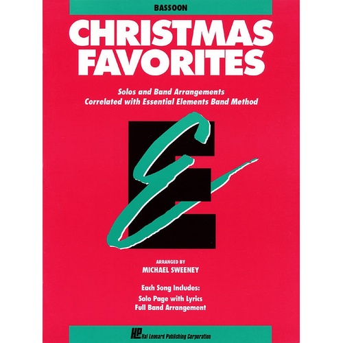 Essential Elements Christmas Favorites Bassoon (Softcover Book)