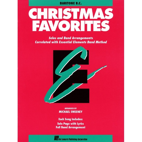 Essential Elements Christmas Favorites Baritone Bc (Softcover Book)