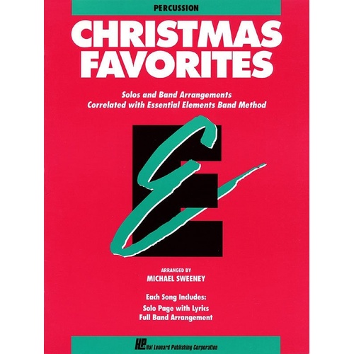 Essential Elements Christmas Favorites Percussion by Michael Sweeney
