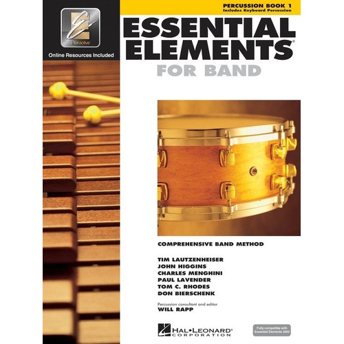 Essential Elements for Band - Book 1 Percussion with EEi