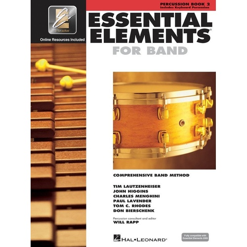 Essential Elements for Band - Book 2 Percussion with EEi by Hal Leonard