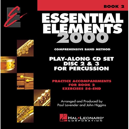 Essential Elements 2000 Book 2 Percussion 2CD Set Essential Elements (CD Only)