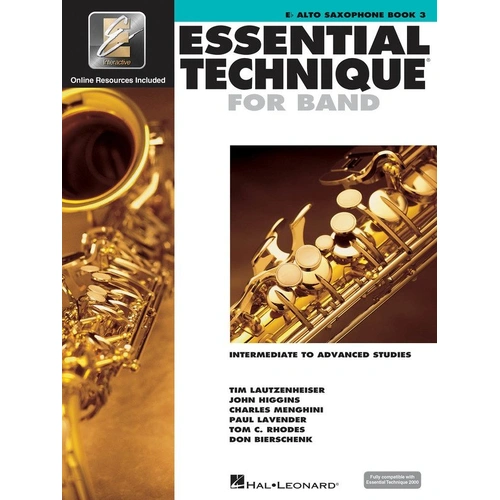 Essential Technique for Band with EEi - Alto Sax Book 3 by Hal Leonard