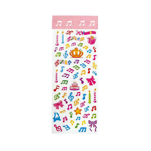 Crystal Clefs & Notes Stickers