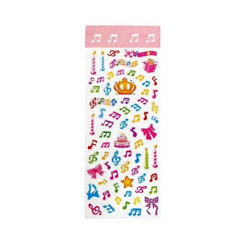 Crystal Clefs and Notes Stickers
