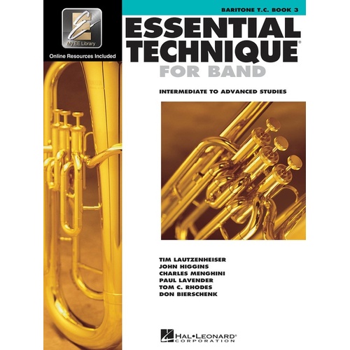 Essential Technique For Band Book 3 Baritone Tc Eei (Softcover Book/CD)
