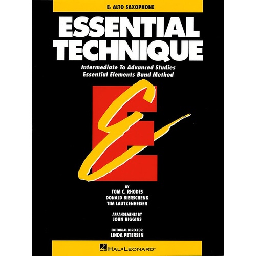 Essential Technique Alto Sax (Original Series) (Softcover Book)