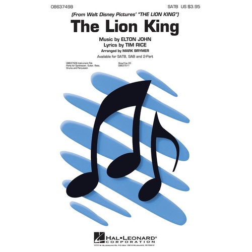 Lion King Medley SATB (Octavo)