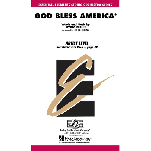 God Bless America Essential Elements String Orchestra 1.5 (Music Score/Parts)