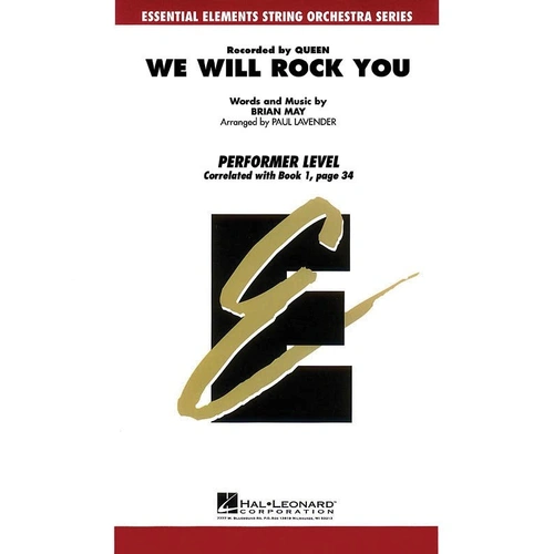 We Will Rock You SO1-1.5 SC/PTS String Orchestra Sheet Music