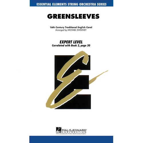 Greensleeves Essential Elements String Orchestra 1-2 (Music Score/Parts)