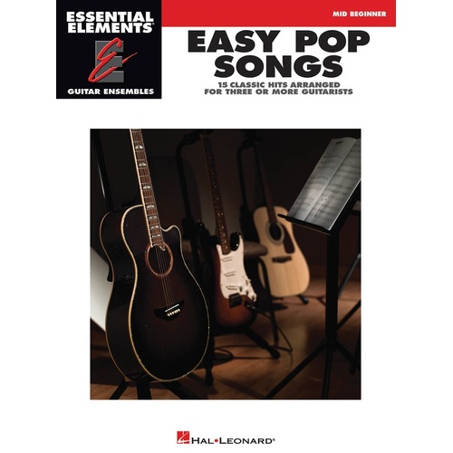 Easy Pop Songs Guitar Ensemble Mid Beg Essential Elements (Softcover Book)