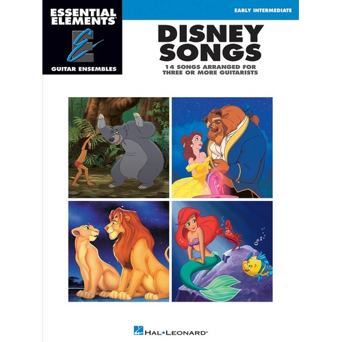 Disney Songs Guitar Ensemble Early Inter Essential Elements (Softcover Book)