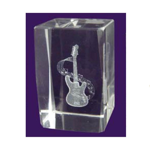 Crystal Guitar Paper Weight 30x45