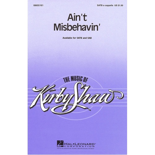 Aint Misbehavin SATB A Cappella (Octavo)