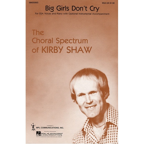 Big Girls Dont Cry SSA (Octavo)