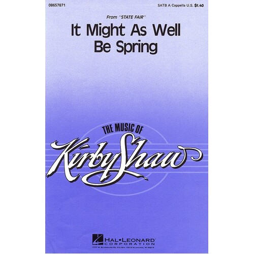 It Might As Well Be Spring Unacc SATB